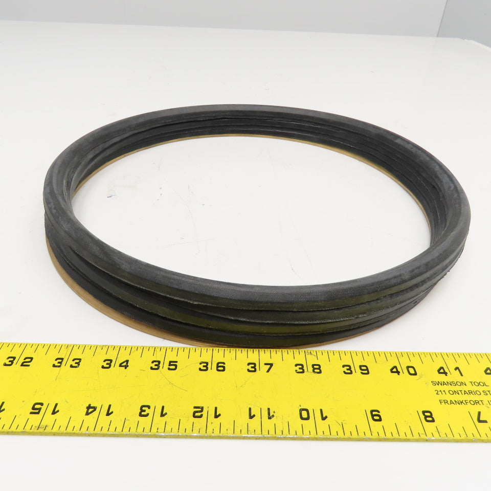 12" ID x 13" OD V-Packing Brass Bottom 6 Ring 1-3/8" Stack Height