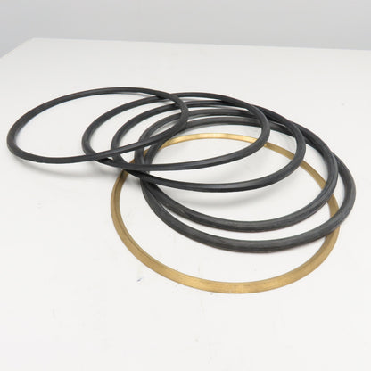 12" ID x 13" OD V-Packing Brass Bottom 6 Ring 1-3/8" Stack Height
