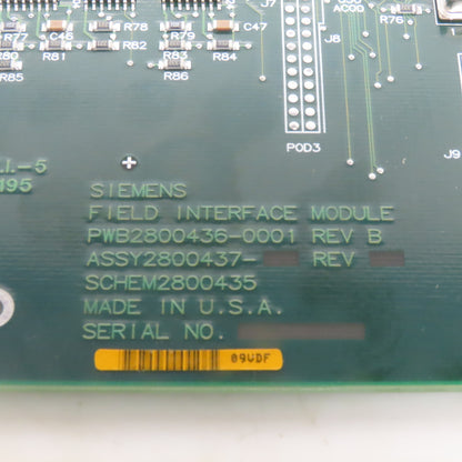 Texas Instrument PWB2800436-0001 Rev B Field Interface Module Card