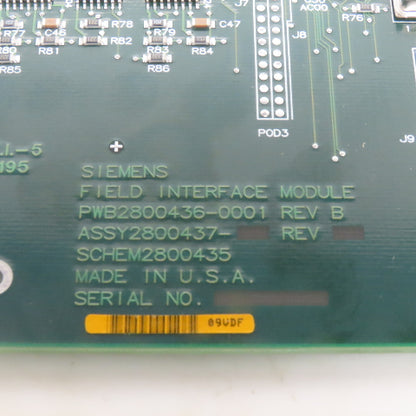 Texas Instrument PWB2800436-0001 Rev B Field Interface Module Card
