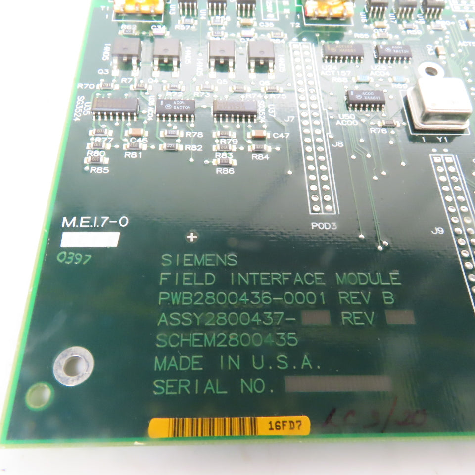 Texas Instrument PWB2800436-0001 Rev B Field Interface Module Card