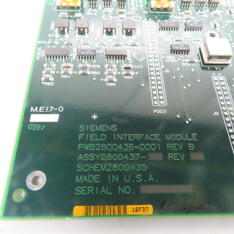 Texas Instrument PWB2800436-0001 Rev B Field Interface Module Card