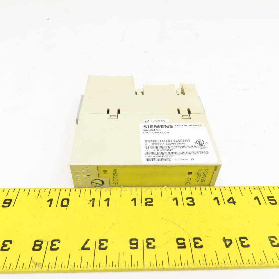 Siemens 6FC5111-0CA04-0AA0 Sinumerik DMP Analog Input Module Version D