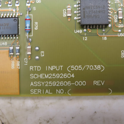 Siemens Texas Instruments 505-7038 RTD Input Module PLC Card Board