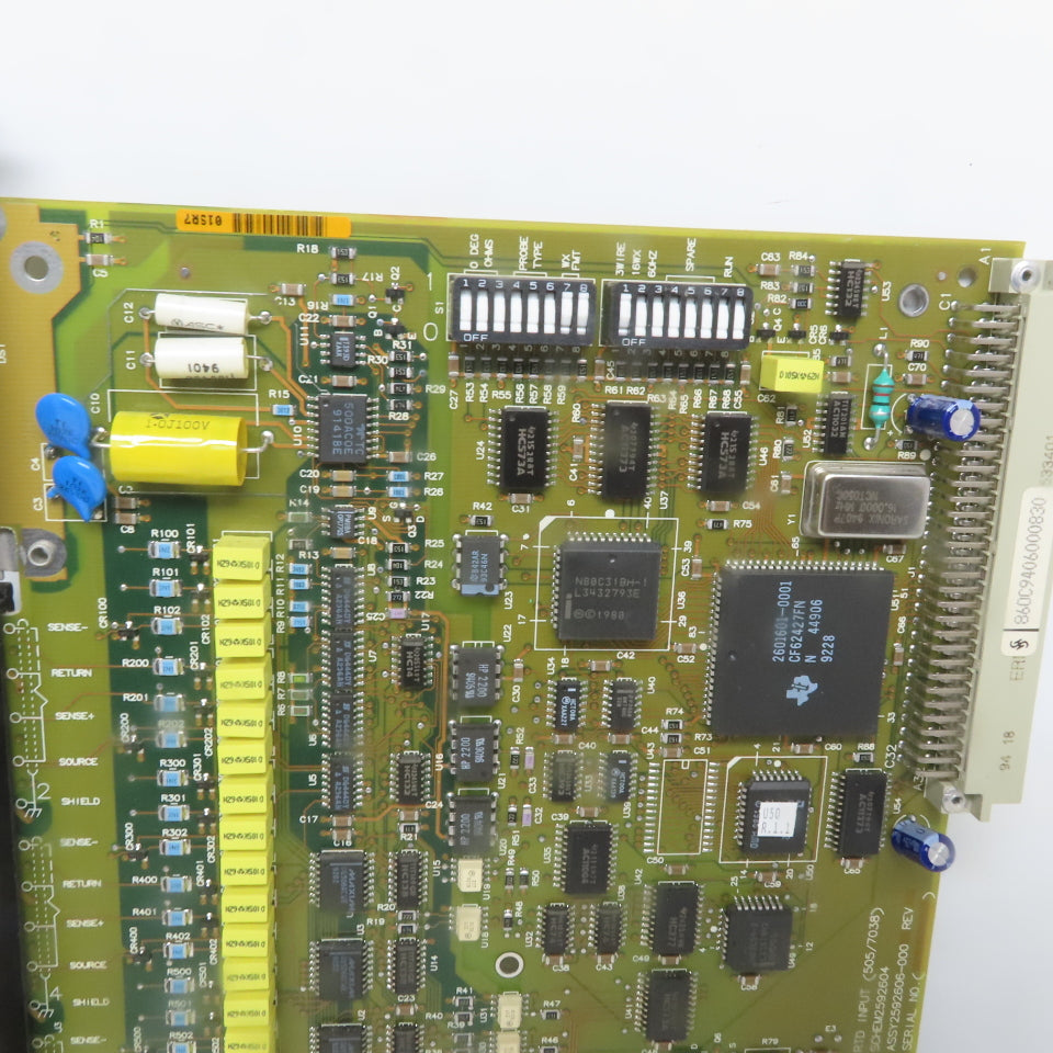 Siemens Texas Instruments 505-7038 RTD Input Module PLC Card Board