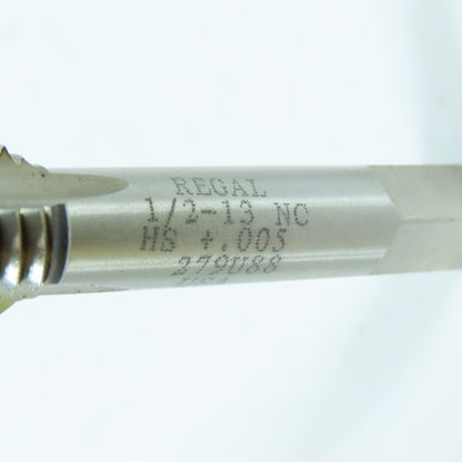 Regal 1/2"-13 NC Straight Thread 3 Flute Plug Tap Lot of 2