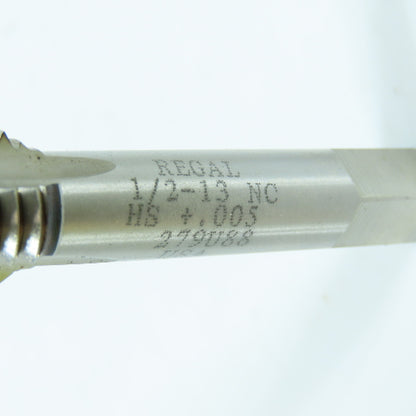 Regal 1/2"-13 NC Straight Thread 3 Flute Plug Tap Lot of 2