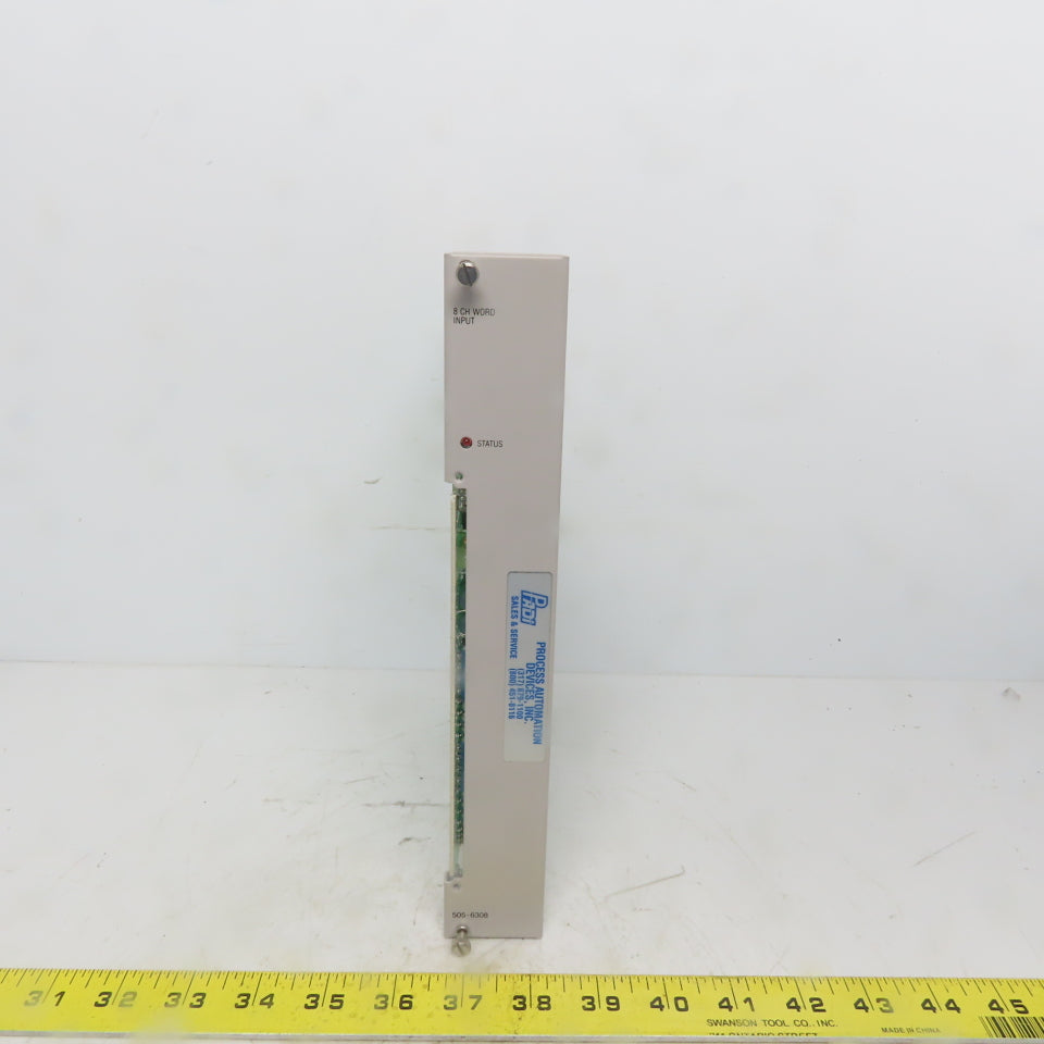 Siemens Texas Instruments 505-6308 Word Input 8 Channel Module Card Board