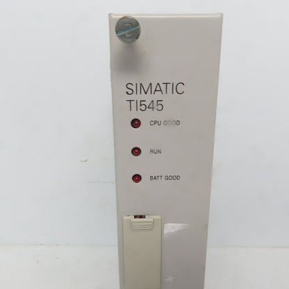 Siemens Texas Instrument Simatic TI545 545-1102  CPU Processor PLC Module Card