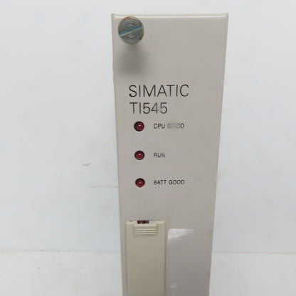 Siemens Texas Instrument Simatic TI545 545-1102  CPU Processor PLC Module Card