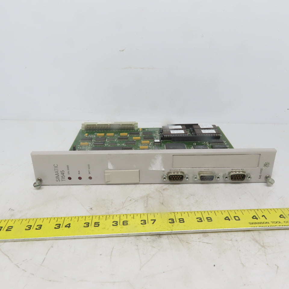 Siemens Texas Instrument Simatic TI545 545-1102  CPU Processor PLC Module Card