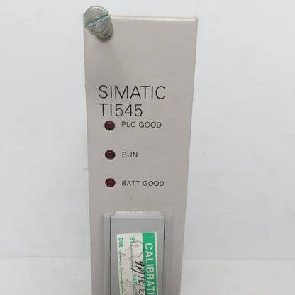 Siemens Texas Instrument Simatic TI545 545-1101 CPU Processor PLC Module Card