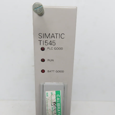 Siemens Texas Instrument Simatic TI545 545-1101 CPU Processor PLC Module Card