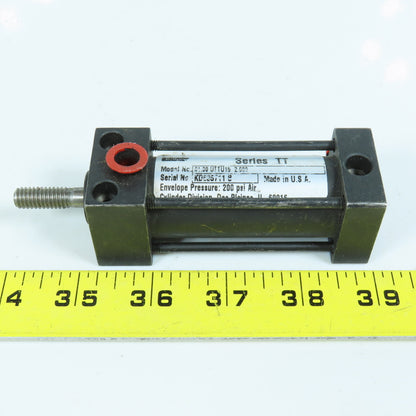 Schrader Bellows 01.00-UTTU16-2.000 Pneumatic Cylinder 1" Bore 2" Stroke 200 PSI