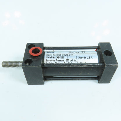 Schrader Bellows 01.00-UTTU16-2.000 Pneumatic Cylinder 1" Bore 2" Stroke 200 PSI