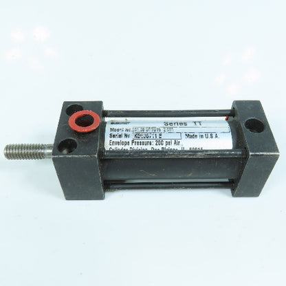 Schrader Bellows 01.00-UTTU16-2.000 Pneumatic Cylinder 1" Bore 2" Stroke 200 PSI