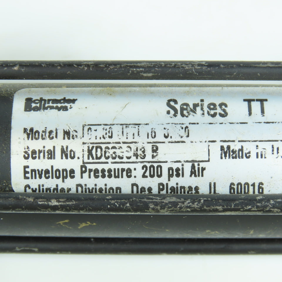Schrader Bellows 01.00-UTTU16-3.000 Pneumatic Cylinder 1" Bore 2" Stroke 300 PSI