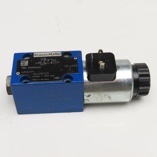 Krauss Maffei R900934628 4/2 Position Hydraulic Valve 24VDC Coil