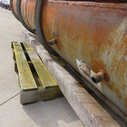 32" x 10' Open Top Thin Walled Steel Bulk Material Silo Funnel 15' Tall