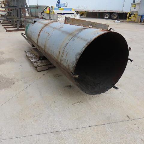 32" x 10' Open Top Thin Walled Steel Bulk Material Silo Funnel 15' Tall