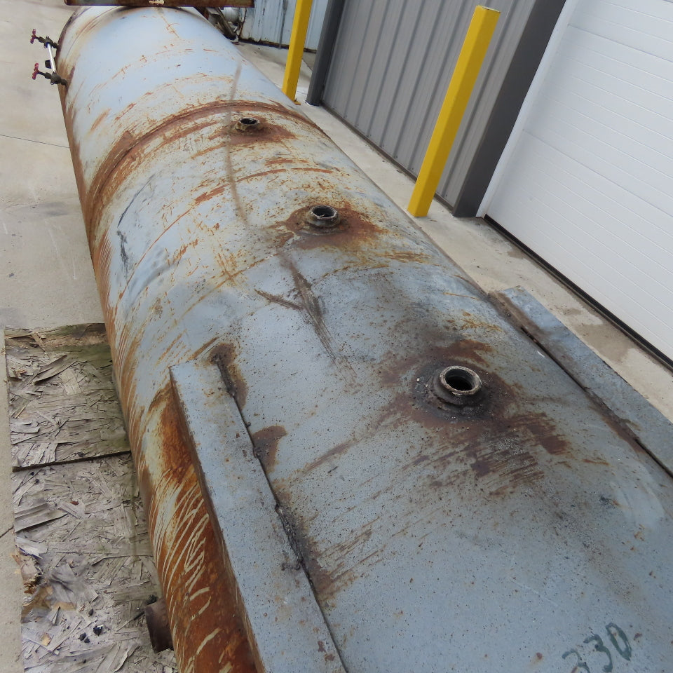 32" x 10' Open Top Thin Walled Steel Bulk Material Silo Funnel 15' Tall