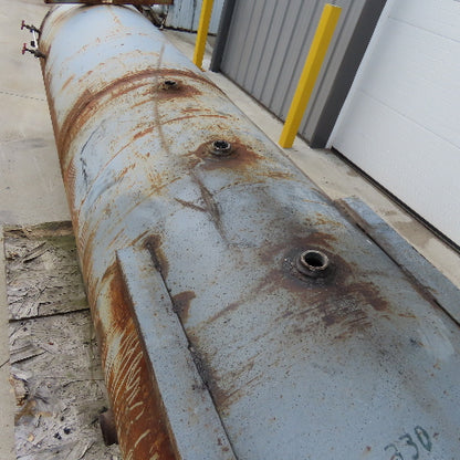 32" x 10' Open Top Thin Walled Steel Bulk Material Silo Funnel 15' Tall