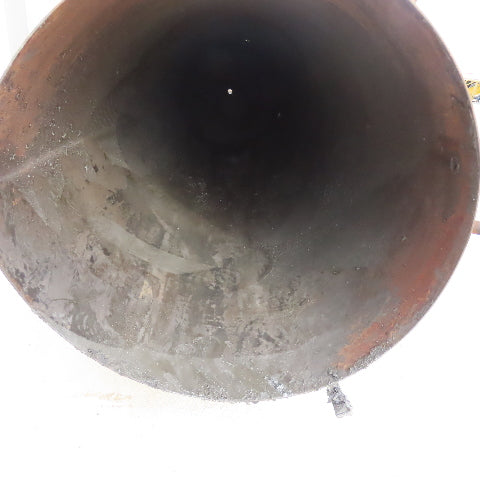 32" x 10' Open Top Thin Walled Steel Bulk Material Silo Funnel 15' Tall