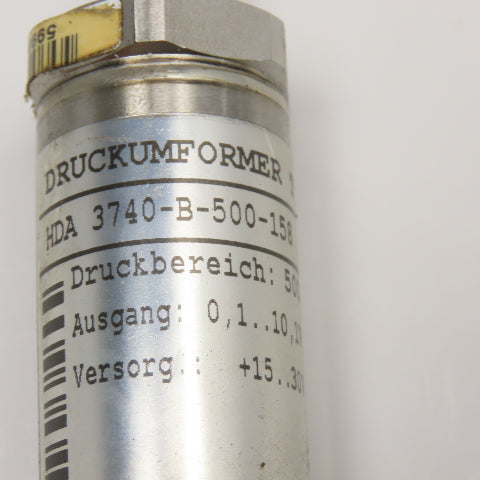 Hydac MDA 3740-B-500-158 Pressure Sensor 500 Bar +15...30V