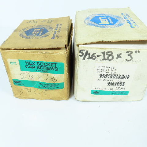 Kerr Lakeside 5/16"-18 x 1-1/2"-3-1/4" Black Oxide Socket Head Cap Screw Lot/359