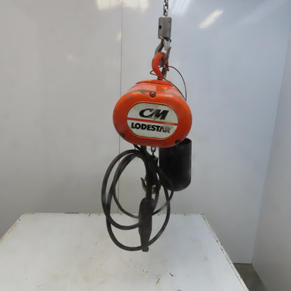 Cm Lodestar Model A 1/8 Ton Electric Chain Hoist 10' Lift 32FPM 115V 1Ph