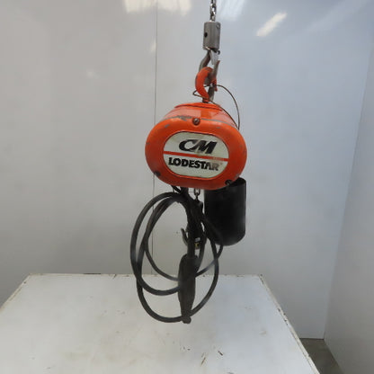 Cm Lodestar Model A 1/8 Ton Electric Chain Hoist 10' Lift 32FPM 115V 1Ph