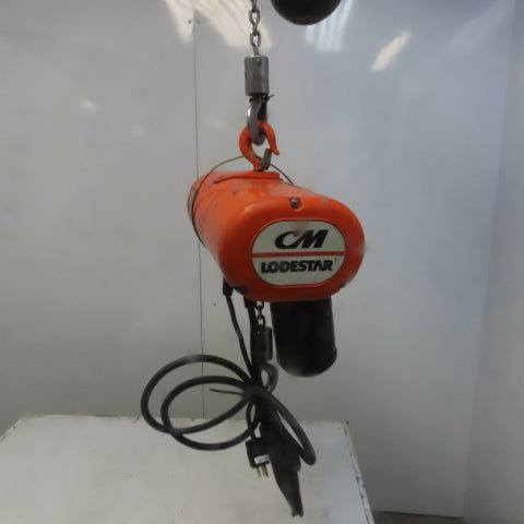 Cm Lodestar Model A 1/8 Ton Electric Chain Hoist 10' Lift 32FPM 115V 1Ph