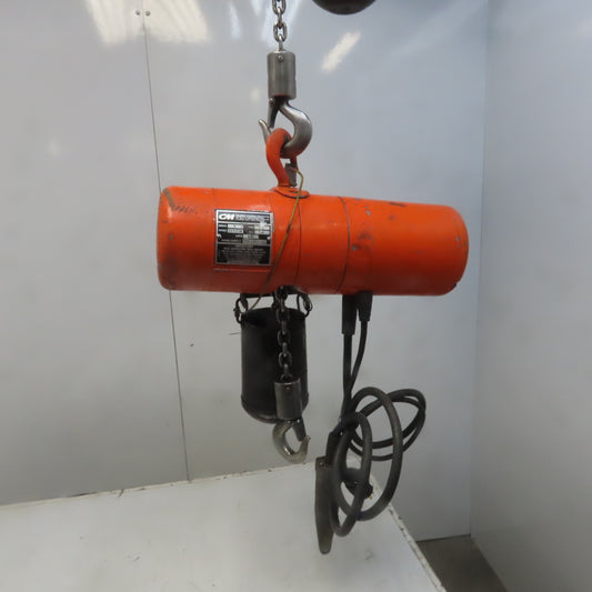 Cm Lodestar Model A 1/8 Ton Electric Chain Hoist 10' Lift 32FPM 115V 1Ph