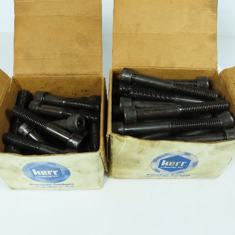 Kerr Lakeside 1/2"-13 x 3" & 4" Black Oxide Socket Head Cap Screw Lot of 61