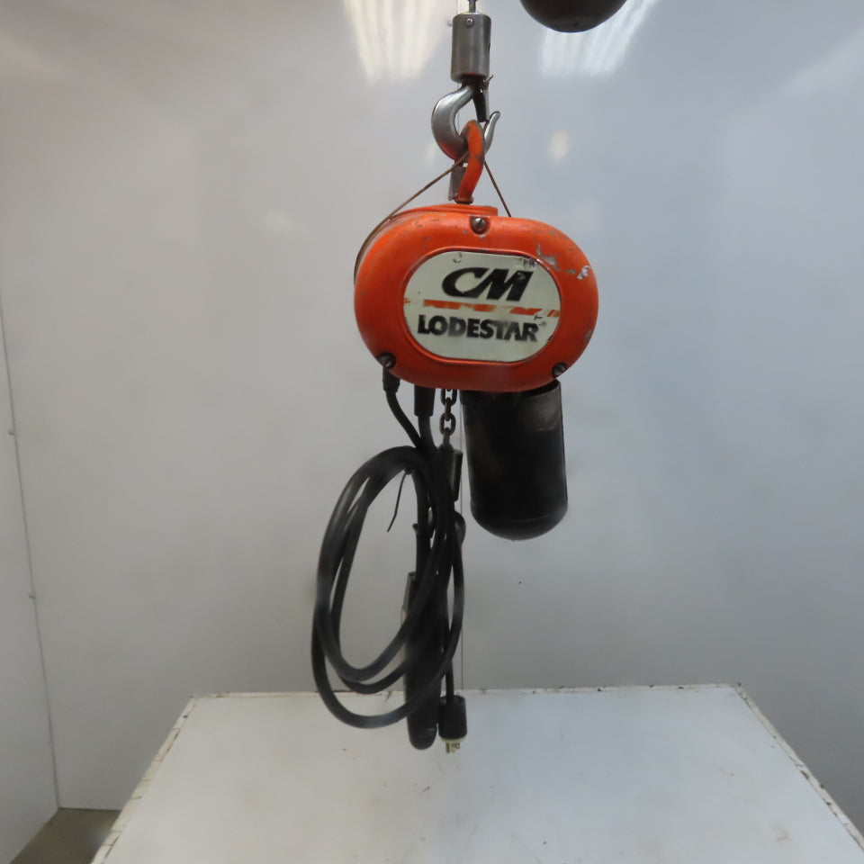 Cm Lodestar Model A 1/8 Ton Electric Chain Hoist 10' Lift 32FPM 115V 1Ph