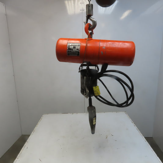 Cm Lodestar Model A 1/8 Ton Electric Chain Hoist 10' Lift 32FPM 115V 1Ph