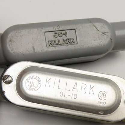 Killark OL-10 OL-1 1/2" Type C Conduit Body W/ Gasketed Cover Lot Of 5