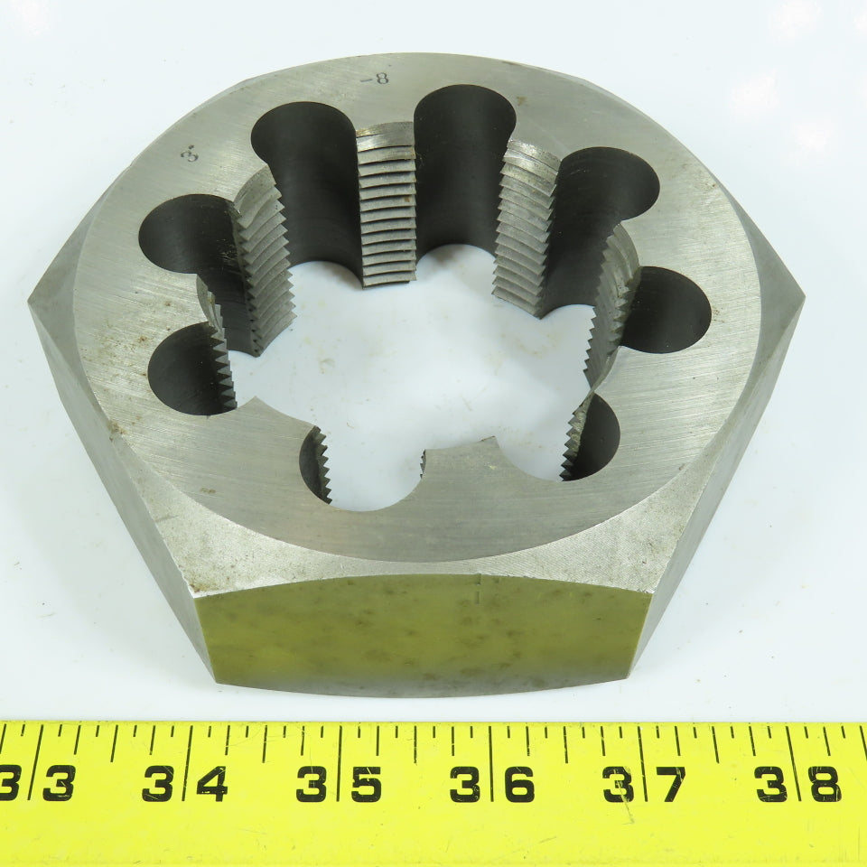 3"-8 Hexagon Rethreading Die