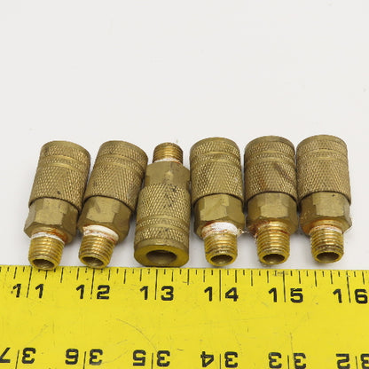 Female Quick Connect Air Coupling 1/4" NPT For 1/4" Body Male Lot Of 6