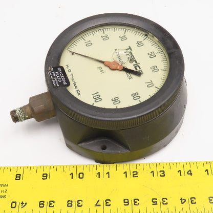 Trerice 450LFB 0-60PSI 1/4" NPT Bottom Port Glycerin Filled Pressure Gauge