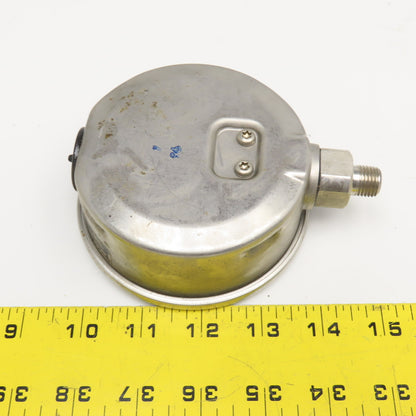 Wika 0-100PSI 4" Stainless Steel Bottom Ported Filled Pressure Gauge