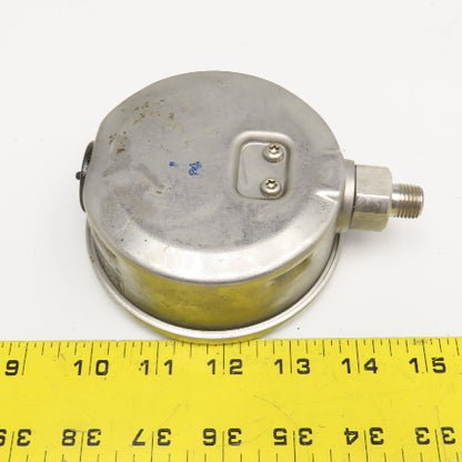 Wika 0-100PSI 4" Stainless Steel Bottom Ported Filled Pressure Gauge