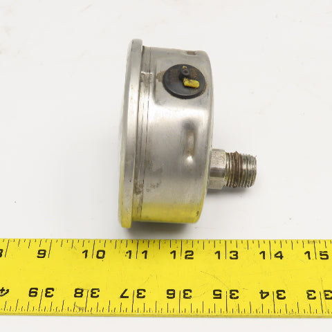 Wika 0-100PSI 4" Stainless Steel Back Ported Filled Pressure Gauge