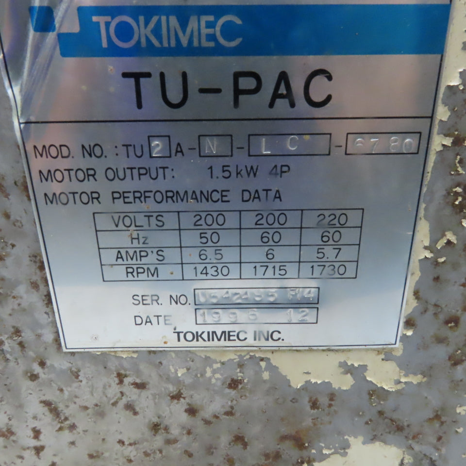 Okuma 1.5Kw 5 Gallon Hydraulic Power Unit 208-230V 50/60Hz From a Type 45VBE