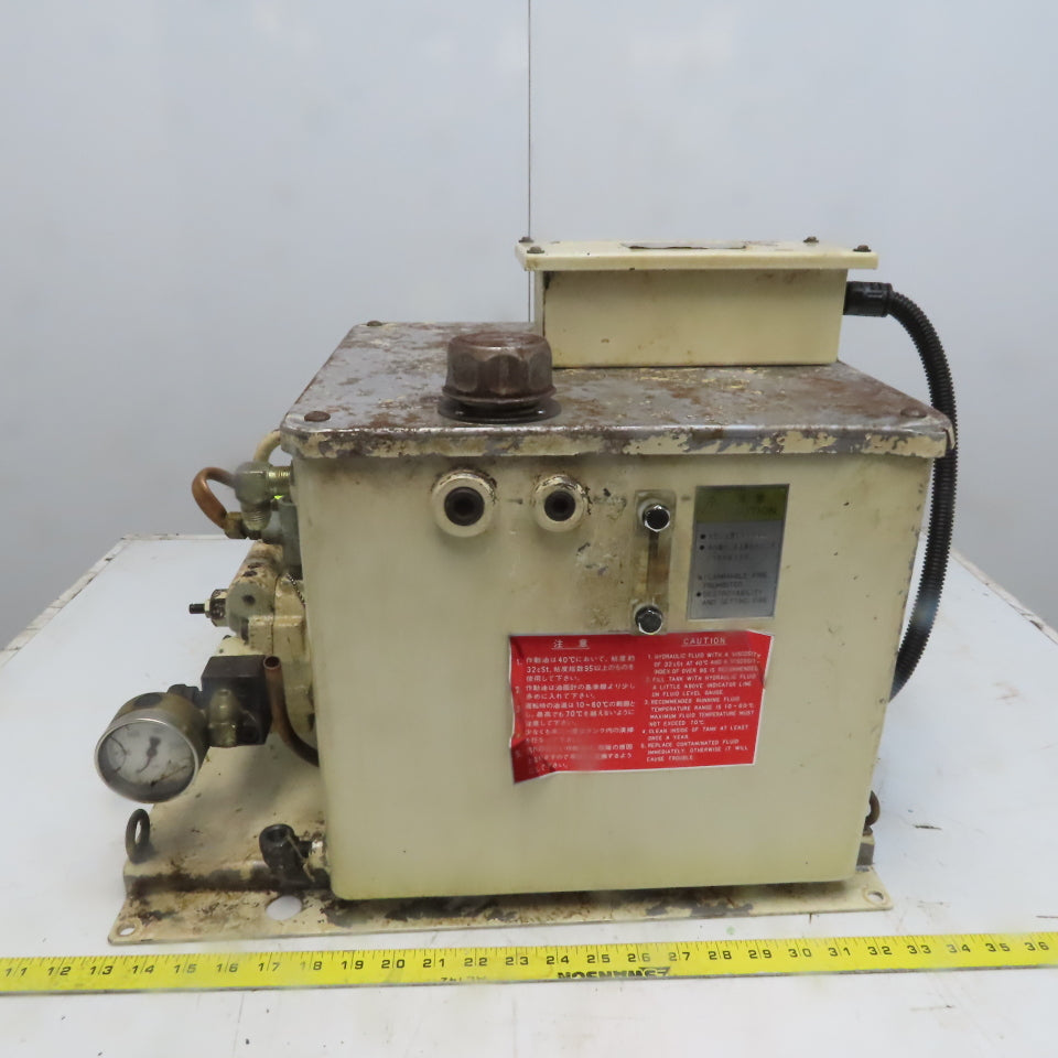 Okuma 1.5Kw 5 Gallon Hydraulic Power Unit 208-230V 50/60Hz From a Type 45VBE