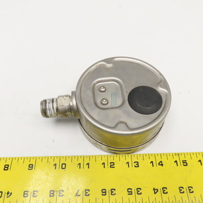 NoShok -30inHg To 60PSI Vacuum Pressure Gauge Stainless Steel 1/2NPT Filled