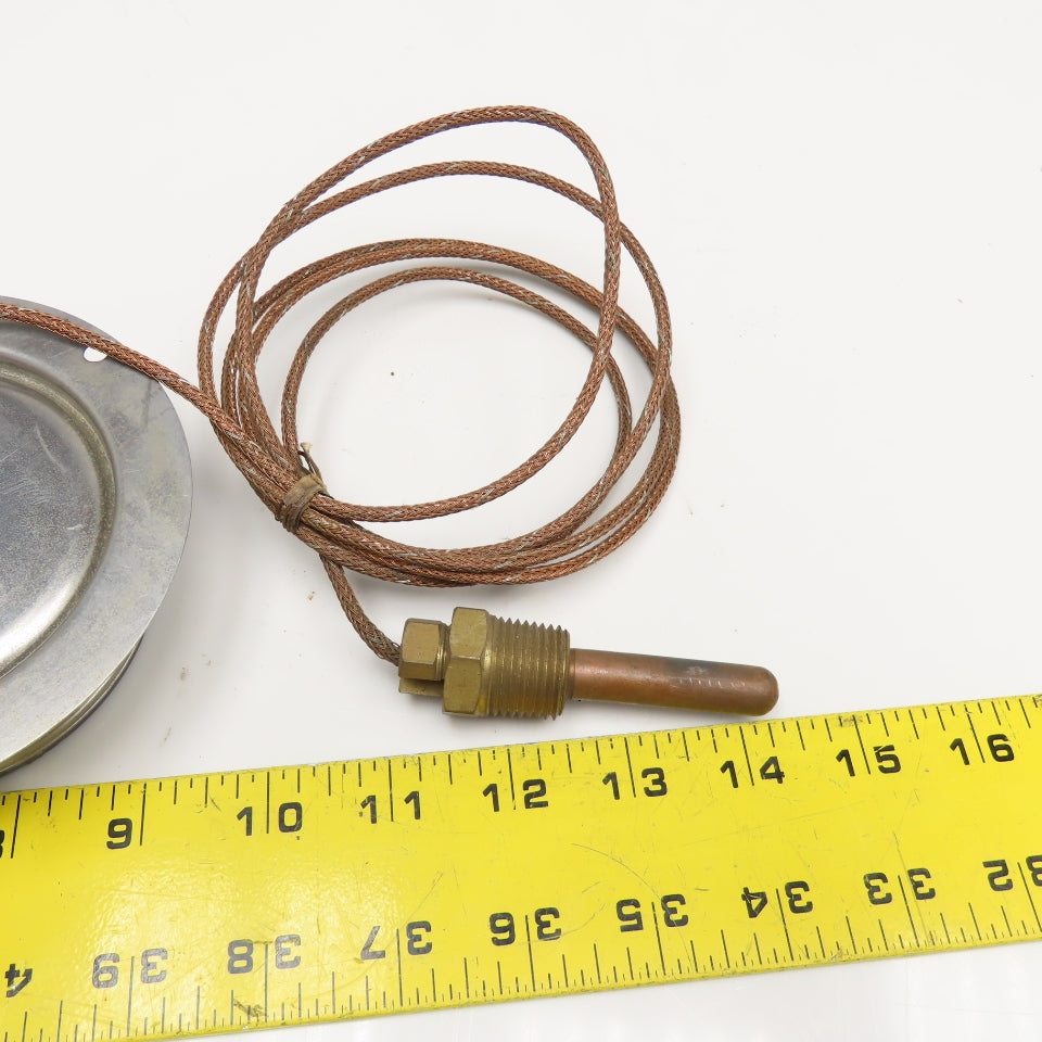 Trerice 52-2457 0-160°F Capillary Thermometer 3-1/2" Dial 1/2" NPT Probe