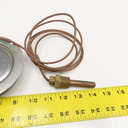 Trerice 52-2457 0-160°F Capillary Thermometer 3-1/2" Dial 1/2" NPT Probe