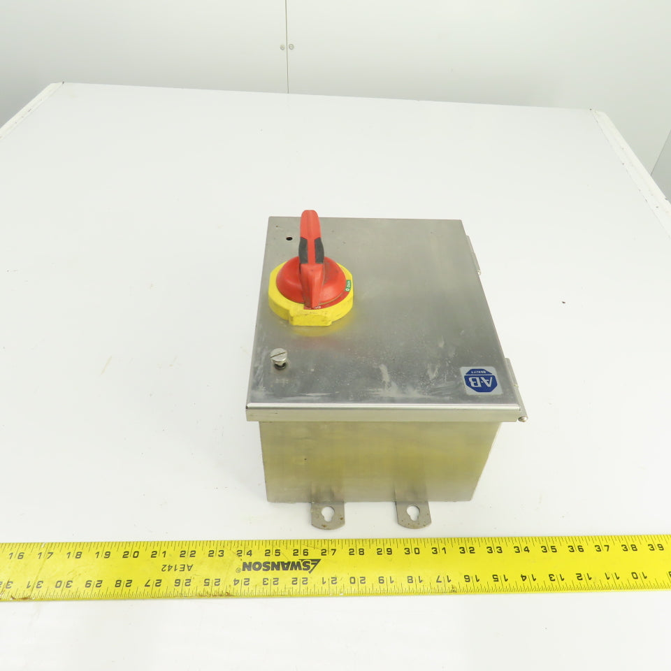 Allen Bradley 194R-CJ060P3 60A IEC Fused Disconnect Switch Stainless Enc. 4/4X