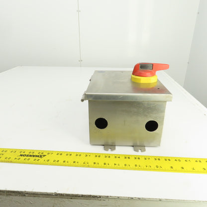 Allen Bradley 194R-CJ060P3 60A IEC Fused Disconnect Switch Stainless Enc. 4/4X